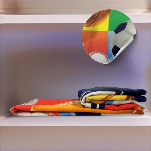 Pack 2 Toalla Jumbo Infantil Licencia Vero Hogar Microfibra Color Balones Estampado
