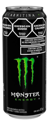 Pack X6 - Monster Energy Bebida Energizante Lata 473ml