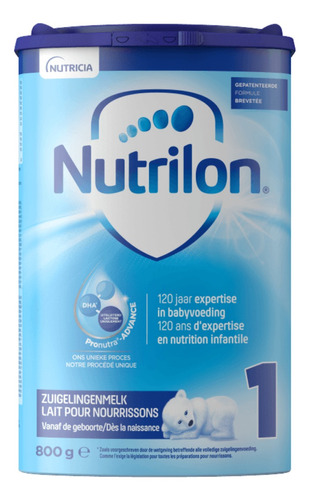 Leche de fórmula en polvo Nutricia Nutrilon 1 en lata de 1 de 800g - 0  a 6 meses