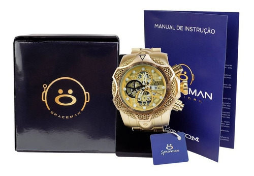 Relógio Masculino Spaceman Analógico + Caixa Premium Ros60