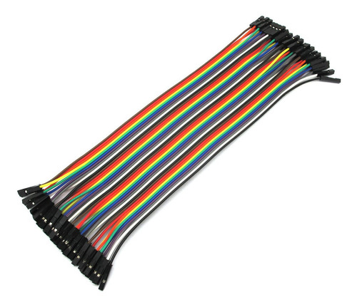 Cable Protoboard 40 Vias Hembra Hembra Color Dupont