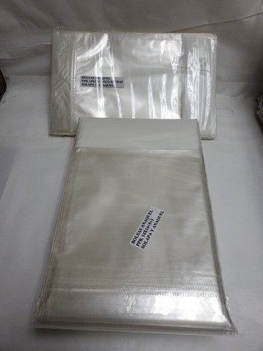 Bolsas Con Pega P Anaqueles Con Orificio 14×14+5+3 Pp. 12m