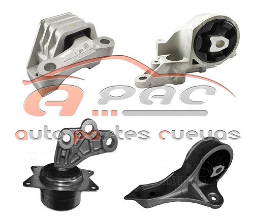 Kit 4 Soportes Motor/trans Cv Malibu 2008-2010 2.4l Aut Gas