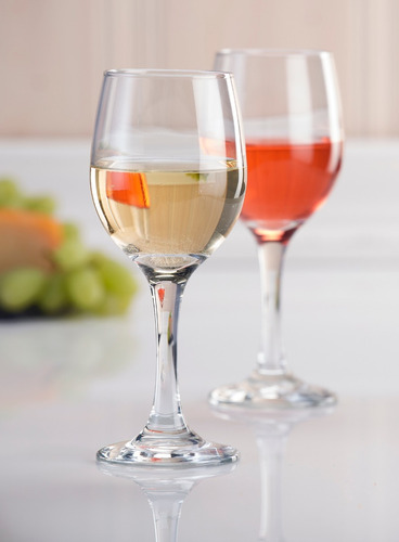 Ducale Juego De 6 Copas De Vidrio Para Vino Color Transparente
