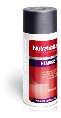 Hemogest Nutrabiotics X 60 Caps - Unidad a $1733