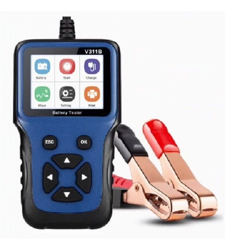 Probador Baterías Auto 12v, 100-2000 Cca Analizador Tester
