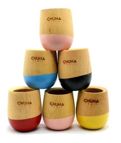 Imagen 5 de 5 de Set De Mate Yerbera Chaulata Ecocuero,mate De Madera Bombill