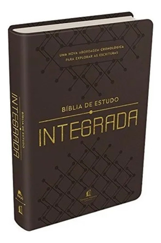 Bíblia Em Ordem Cronológica De Estudo Capa Luxo Marrom