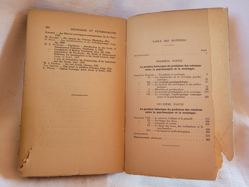 Imagen 6 de 6 de Sociologie Et Psychanalyse Roger Bastide Puf En Frances 1950