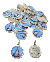 Comprar 10 Medallas Dijes Virgen Del Valle Esmaltada 25mm Souvenirs