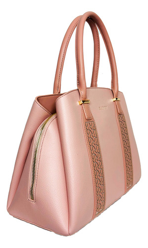 Bolsa De Mano Mujer Rosa Con Asa Para Colgar Rosa Lisa Oro Rosa