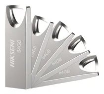 Comprar Kit Paquete 10 Memorias Usb 64gb Flash Metálica Hikvision Semiconductor (hiksemi) 2.0 Hs-usb-m200 Pendrive Plateado Compatible Con Windows, Mac Y Linux