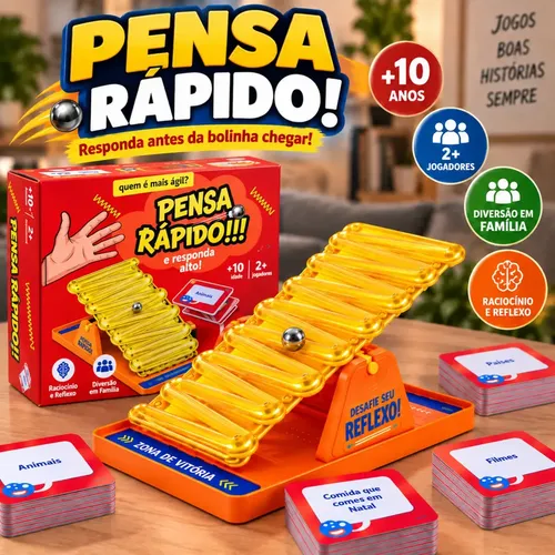 Jogo Da Gangorra Pensa Rápido Batalha Das Palavras Família