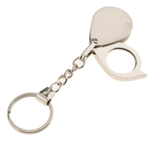 Lupa Plegable De La Joyería Del Bolsillo 15x Llavero De La