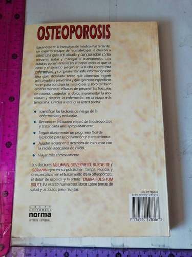 Osteoporosis Cómo Prevenirla Tratarla Y Mejorarla Harris H M (Usado)