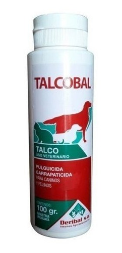 Talco Antipulgas Talcobal 100 Gramos Felinos Y Caninos