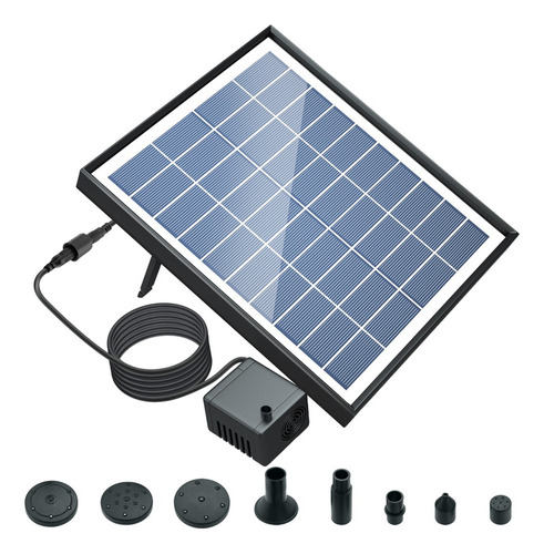 Bomba De Fuente Solar De 10 V/5 W Con Batería Incorporada De