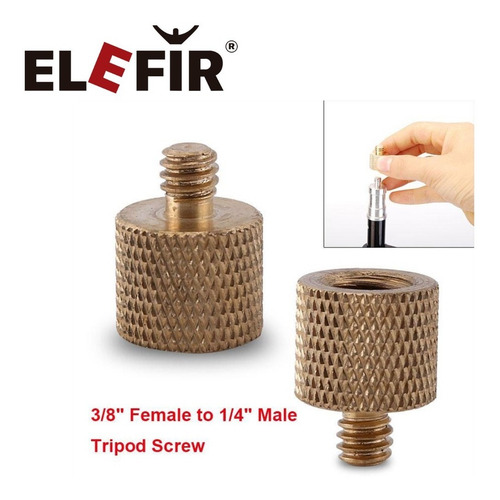 Imagen 6 de 9 de Tornillo Adaptador 1/4 A 3/8 Rosca Tripode Brazo Camara