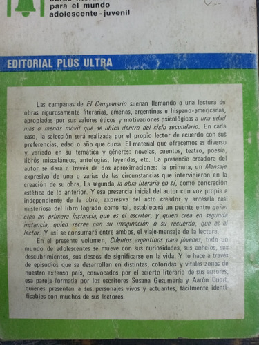 Imagen 2 de 4 de Cuentos Argentinos Para Jovenes * Aaron Cupit * Plus Ultra *