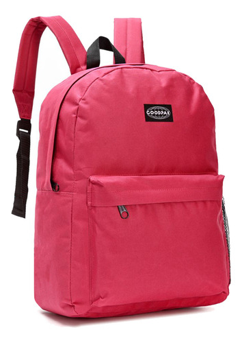 Mochila Escolar Goodpack 17, Espalda Lisa Adolescente 13560 Color Fucsia