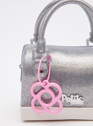 Bolsa Infantil Petite Jolie Mini Bloom In Prata Pj11156in Cor Cinza