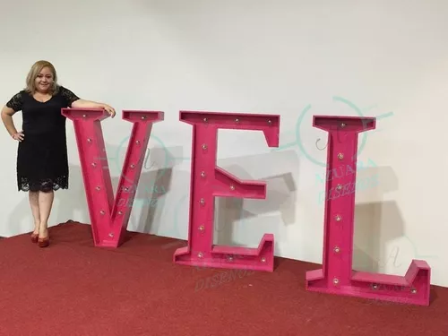 Letras De Madera Grandes Decorativas Eventos 120cm Alto