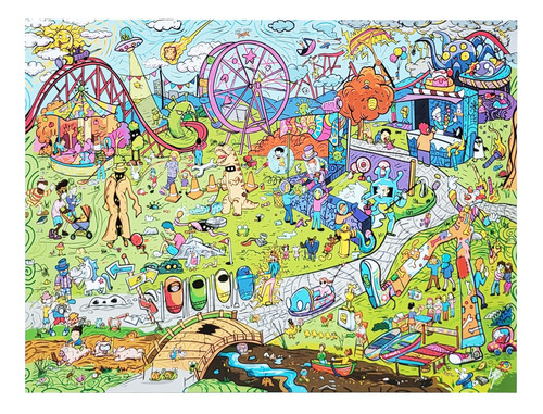 Artcreativity Carnival Themed  Piece Jigsaw Puzzle -  Piece.