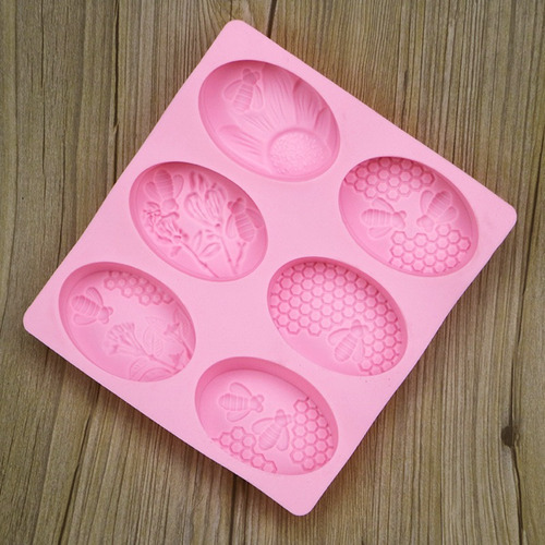 J Molde De Jabón De Silicona De Abeja Diy Proceso Artesanal