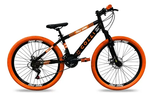Bicicleta Colli Grau - Suspensão - Aro 26 - Disco - 21v Cor Preto Tamanho Do Quadro 13.5