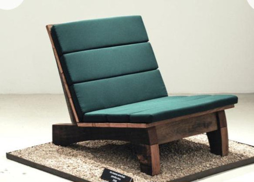 Sillon Butaca De Madera Con Almohadones De Lona 