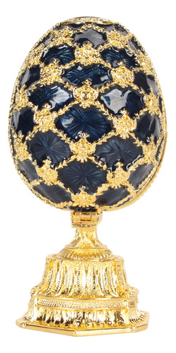 Decorativo Esmaltado Estilo Fabergé Pintado A Mano Con Bisag