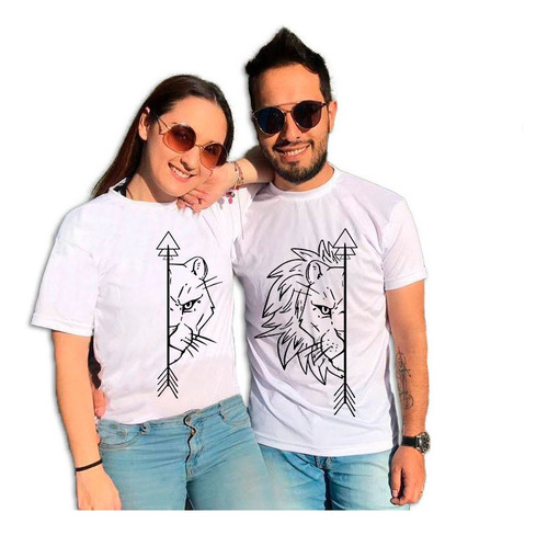 Camisetas Personalizadas Parejas Leon Y Leona | MercadoLibre