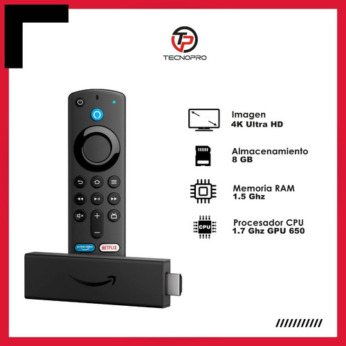 Amazon Fire Tv Stick 4k Comando Voz Original Sellado + Alexa