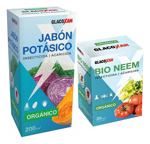 Glacoxan Combo Jabón Potásico 200ml Con Bio Neem 20cc