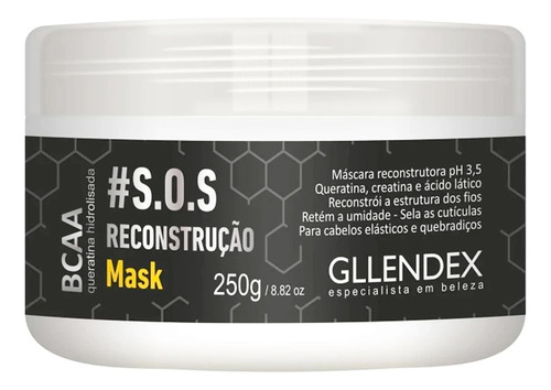 Gllendex Bcaa Reconstruccion Shampoo + Enjuague + Mascara 6c