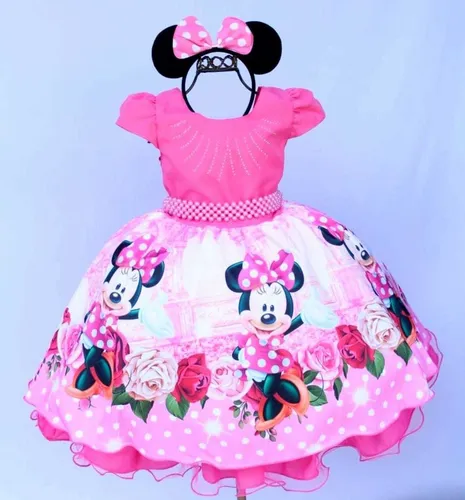 Vestido da minnie rosa 1 aninho sales