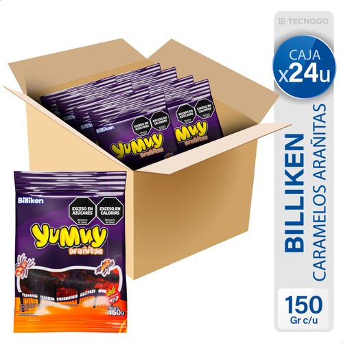 Gomitas Yummy Arañitas Sin Tacc Billiken Caja - Mejor Precio