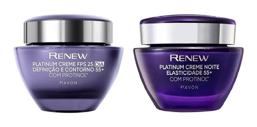 Creme Facial Renew Platinum Protinol Dia + Noite 50g - Avon