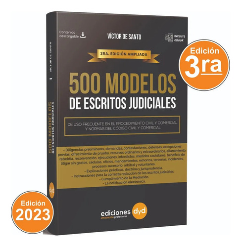 500 Modelos De Escritos Judiciales - Victor De Santo