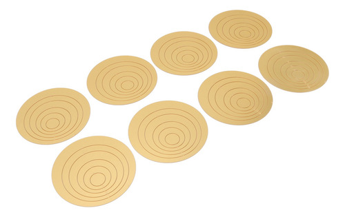 Adhesivos De Pared Con Espejo Circular, Juego De 2 Adhesivos