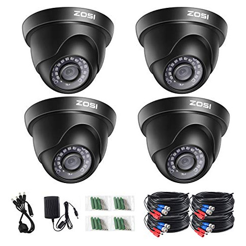 Zosi 4 Pack 2.0 Megapxeles Hd 1080p 1920tvl Hd-tvi Interior