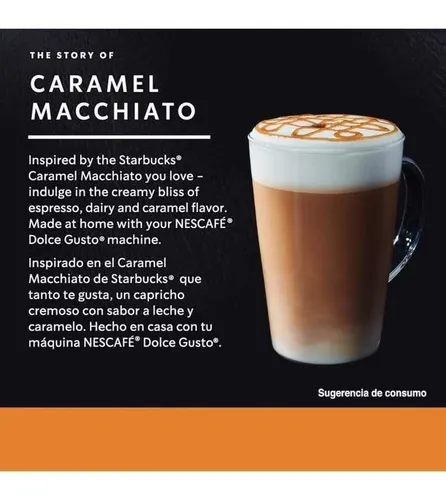 3 Starbucks Caramel Macchiato Capsulas Dolce Gusto Oficial
