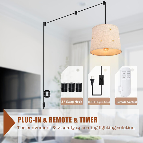 Plug In Pendant Light Hanging Light With Plug In Cord With