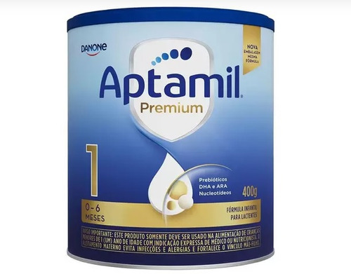 Danone Aptamil Premium 1 fórmula infantil em pó sem glúten 0-6m kit 6 de 400g