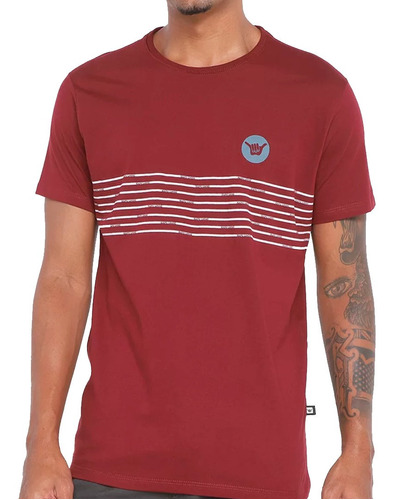 Camiseta Hang Loose Set Original - Bordo