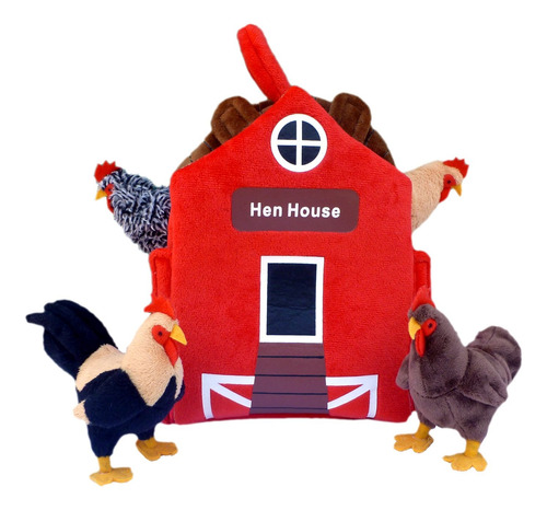 Adore 12 Hen Hous House Chicken Coop Plush Relling Animal J