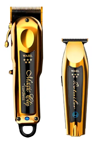 Wahl Magic Clip Cordless Gold + Detailer Gold Recortadora | Cuotas