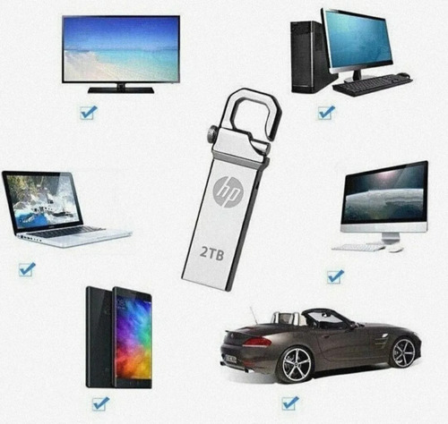 Imagen 5 de 6 de Pendrive Hp Metalico Capacidad 2tb Versión 2022