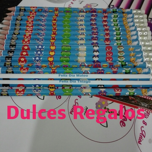 30 Lapices Personalizados+bolsita+tarjetita