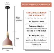Comprar Lámpara De Techo Colgante Decorativas Moderna Para Hogar Estructura Rosa Lamparas colgantes Lampara colgante vintage Lamparas de techo para sala Lamparas colgantes para comedor lamparas colgantes